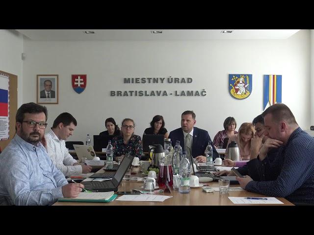 Zasadnutie miestneho zastupiteľstva MČ Bratislava – Lamač 02.05.2019