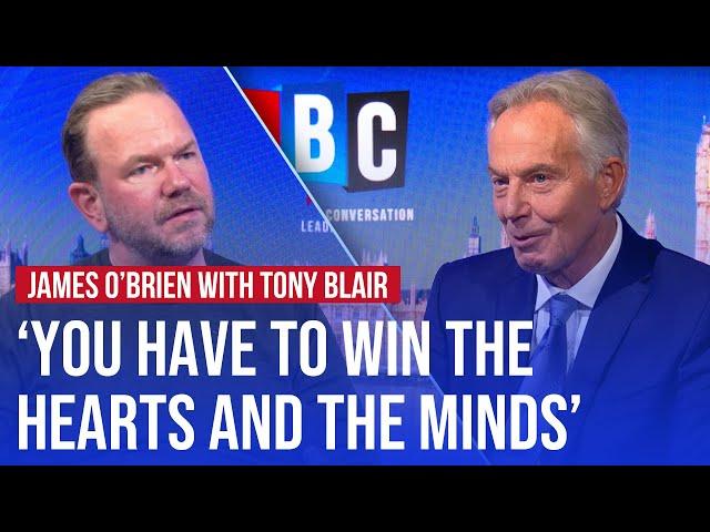 Tony Blair tells James O'Brien the 'only way to get peace' in the Middle East | LBC