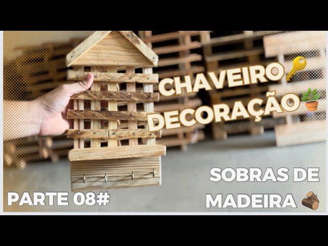 ️decorações para seu lar; porta chaves  com sobras de madeira 🪴@Juniordupallet