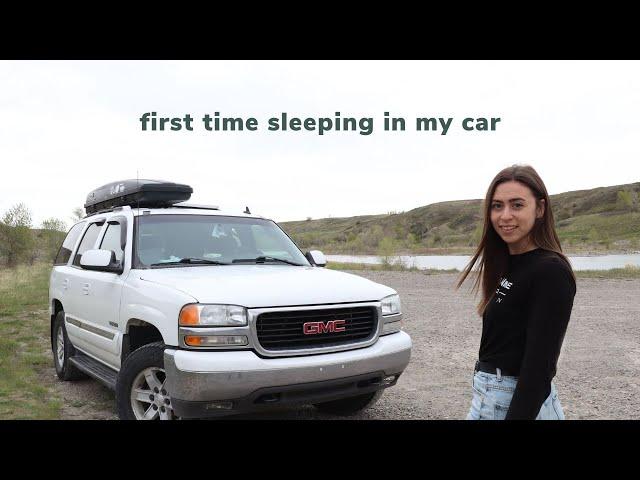 The first night ALONE in my SUV camper conversion