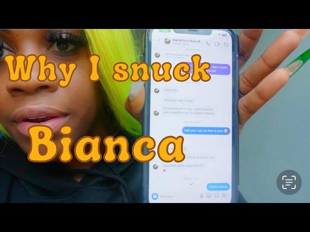 Why I snuck Bianca (sorry I know I look a mess just had to get it out )