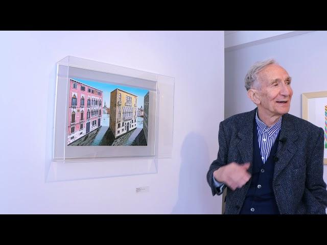 Exhibition video with artist Patrick Hughes at Zuleika Gallery, April 2021