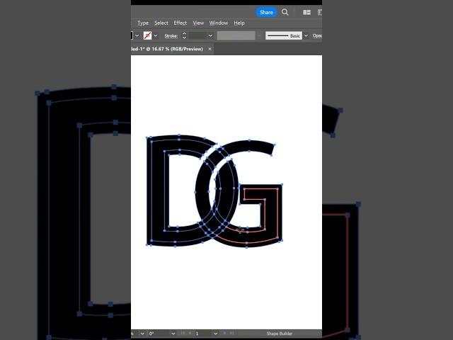 2 letter logo ideas | Adobe illustrator 2024 logo design tricks