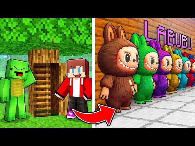 Mikey and JJ Built a LABUBU Secret Base in Minecraft! (Maizen)