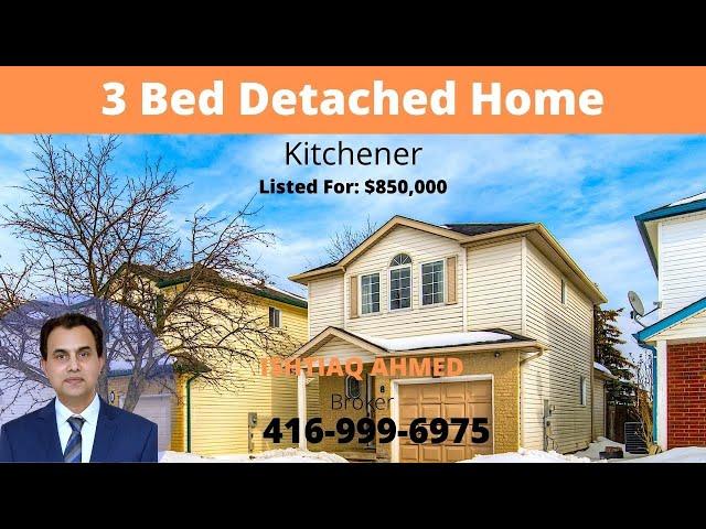 3 Bedroom Detached Home For Sale In Kitchener Waterloo