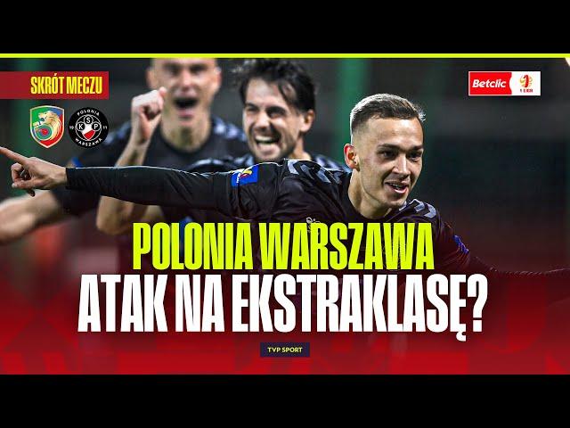 SKRÓT: MIEDŹ LEGNICA - POLONIA WARSZAWA: STARCIE NA SZCZYCIE I PIĘĆ GOLI! BETCLIC 1 LIGA