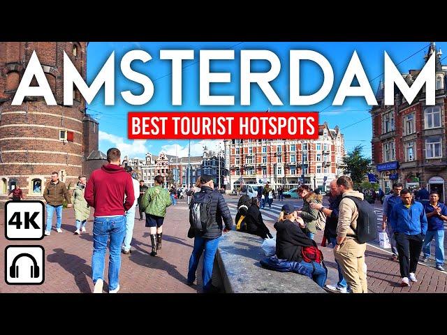 AMSTERDAM, Netherlands  Most Important Streets | 4K Walking Tour