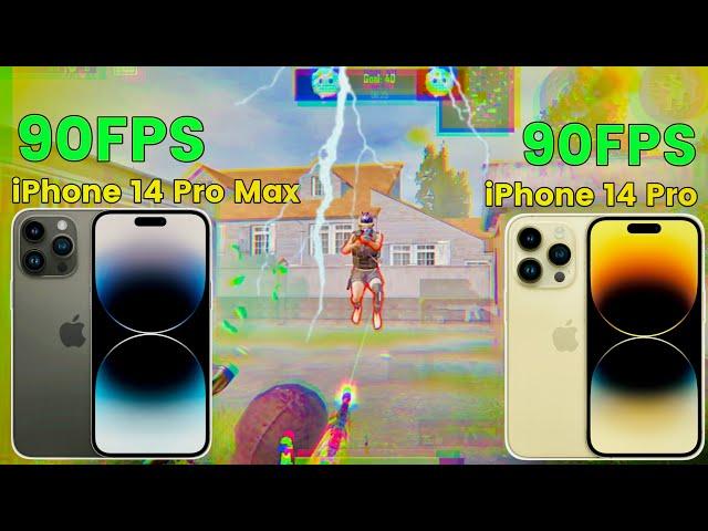 iPhone 14 Pro Max vs iPhone 14 Pro Bgmi Test | 90FPS vs 90FPS| #pubgmobile  #iphone #bgmi