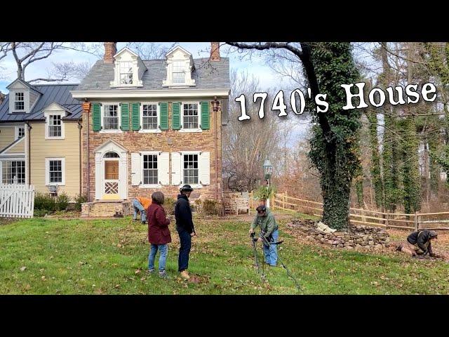 Never Found This Before! - Metal Detecting Around a 1745 Colonial Home For Lost Treasures!