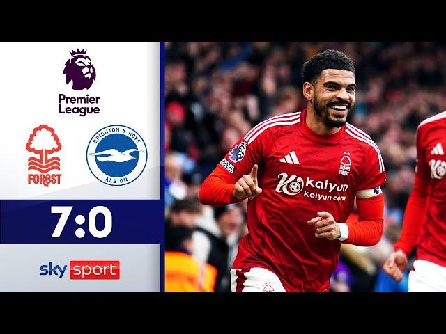 SIEBEN Tore: Nottingham schießt Hürzeler-Elf ab! | Nottingham Forest - Brighton | Premier League