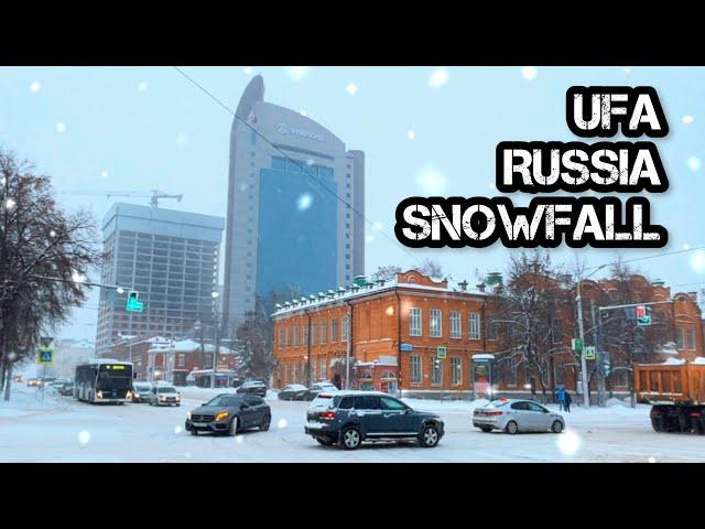 SNOWFALL ️ in Ufa, Russia (4th of January, 2024)