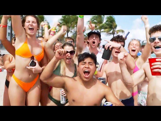 Spring Break Is Back in South Beach Miami