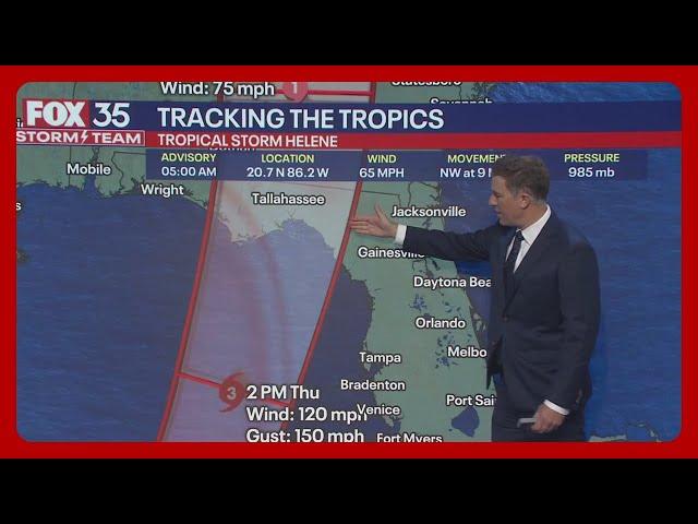 Tropical Storm Helene Update: Storm strengthening on trek to Florida