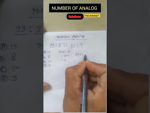 NUMBER OF ANALOG SOLUTIONS #rrb #animation #viralvideo #maths #mathematics