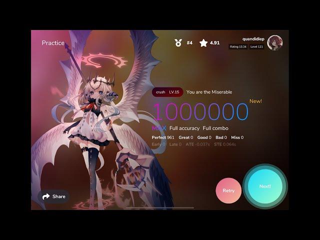 【Cytoid】You are the Miserable〈crush 15〉MAX