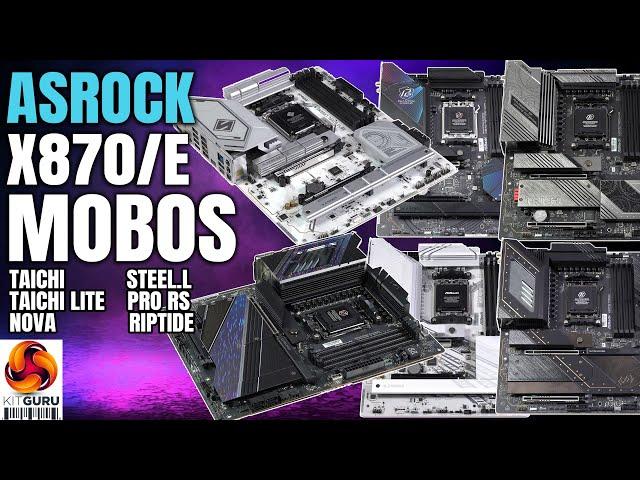 ASRock X870E / X870 Motherboards - AMD Ryzen X3D Ready