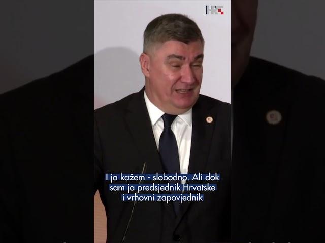 Predsjednik Milanović o slanju vojnika u NATO-ovu misiji pomoći Ukrajini: "Ja to neću potpisati"