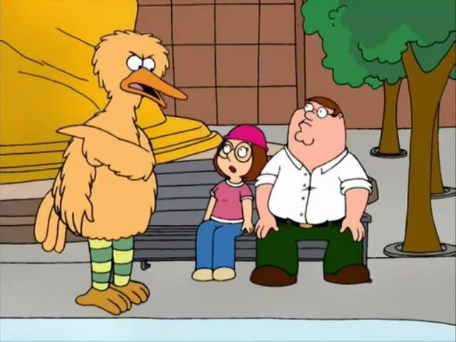 Family guy - Meg called Bitch by big bird