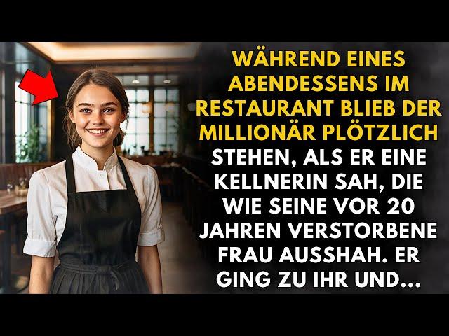 Der Millionär staunte, als er bemerkte, dass die Kellnerin seiner verstorbenen Frau glich...