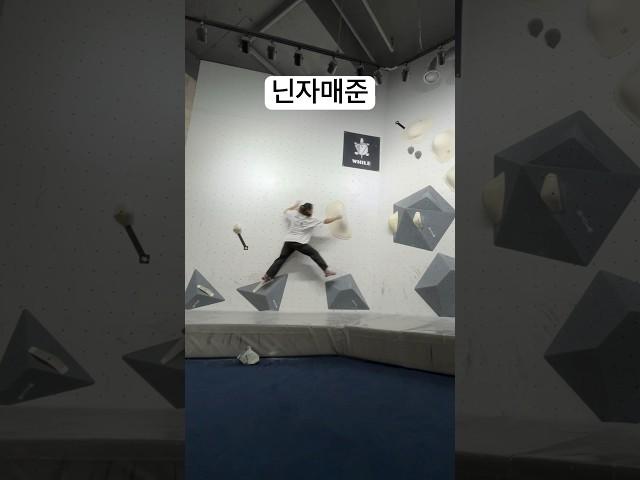 닌자매준의 코디‍️짱잼 #클라이밍 #climbing #bouldering #볼더링 #실내암벽 #암벽등반 #코디네이션 #무중력클라이밍