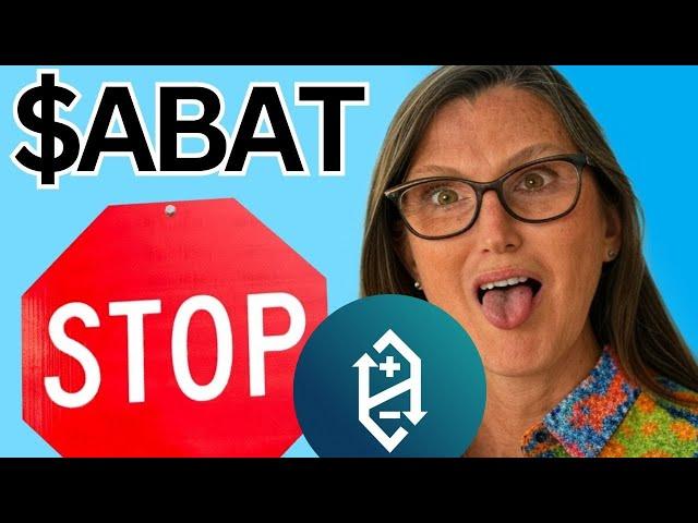 ABAT Stock MONDAY NEWS Alert! (buying?) American Battery Technology