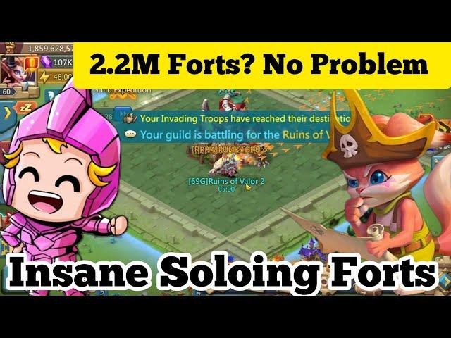 Guild Expedition Soloing Forts Unlimited Fun || Lords Mobile