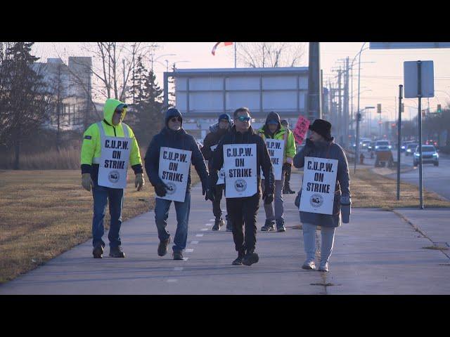 Postal workers hit picket line as Canada Post strike halts deliveries