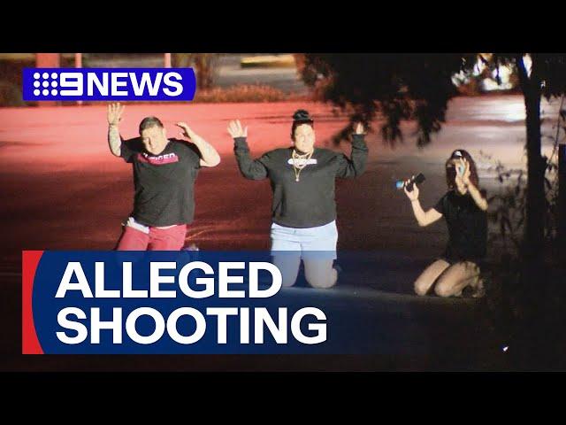 Police arrest three people after alleged suburban shooting | 9 News Australia