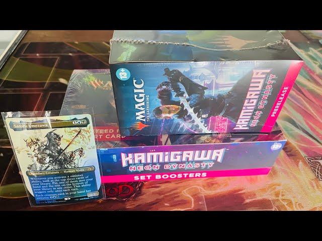 Kamigawa neon dynasty set booster box and prerelease kit #mtg #kamigawa #magicthegathering