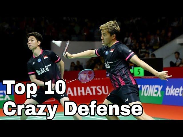 10 Crazy Defense that will shock the world! | Badminton Defense (HD)