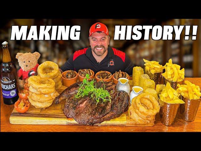 Toughest Steak Challenge I've Ever Tried!! Undefeated 60oz Scottish Rump Steak Challenge!!