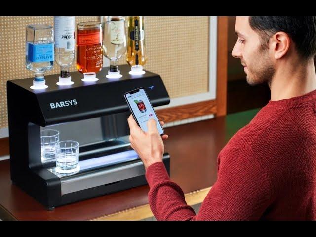 Robot Bartender Makes Cocktails
