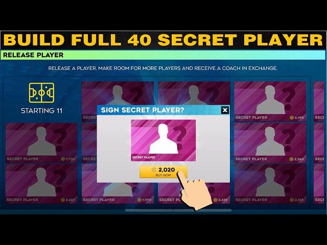 DLS 24 | Build full 40 thẻ bí ẩn SECRET PLAYER | Thay đổi mới khó đoán