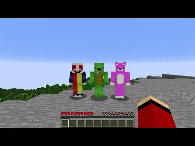 JJ vs. 3 Hunters in Minecraft!!