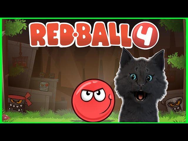 Red Ball 4 - злые кубики хотят сделать Землю квадратной  СУПЕР КОТ СПАСАЕТ МИР