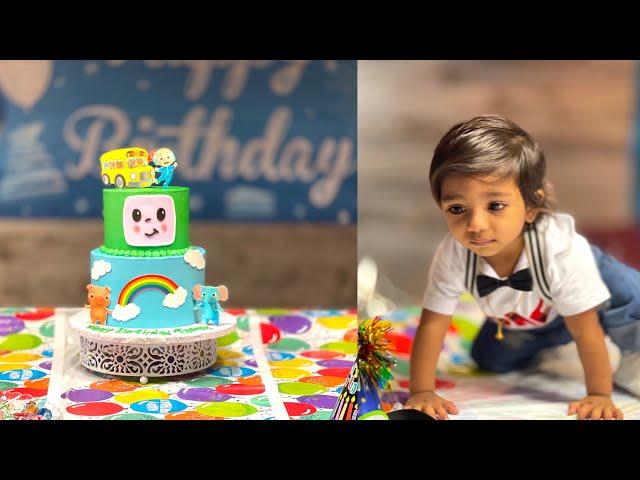 Happy Birthday Ayansh | Our Boy 1st Birthday Celebrations | Cocomelon Cake | Theme party