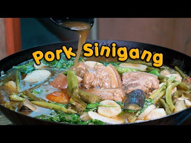 KILLER PORK SINIGANG RECIPE | SINIGANG NA BABOY WITH GABI | How to cook Sinigang | Kuya Dex