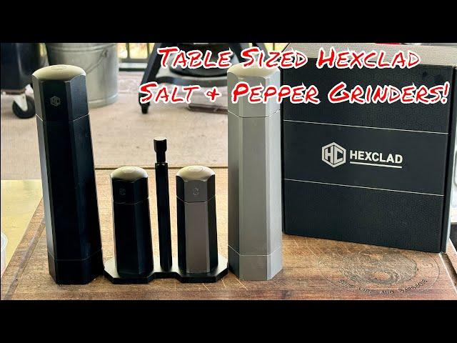 Hexclad Table Sized Premium Salt and Pepper Grinders