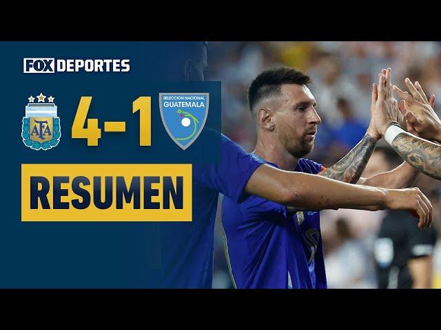 DOBLETE DE MESSI  | Argentina 4 - 1 Guatemala | HIGHLIGHTS | #AmistosoEnFOX