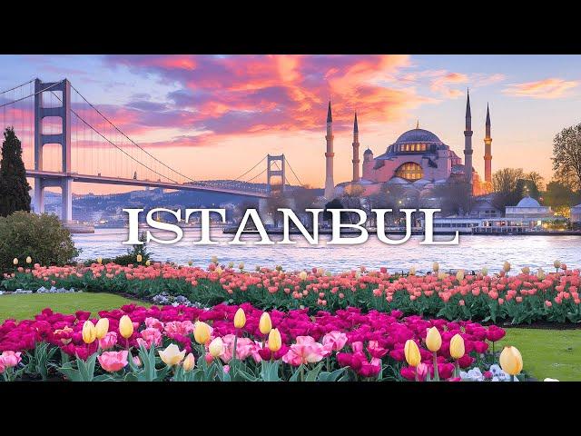 Flying over ISTANBUL (4K UHD) Drone Film + Best Ambient Piano Music For Stress Relief, Meditation