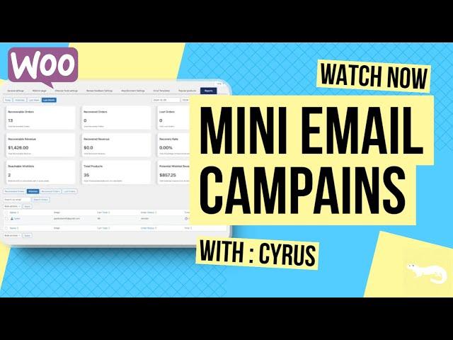 Tutorial for Beginners How To Make Email Mini Campaigns For Woocommerce In 2025 
