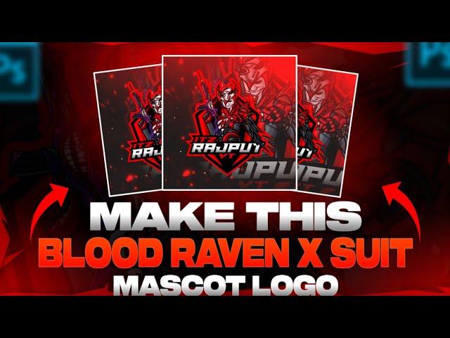 How To Make Blood Raven X Suit Gaming Logo On Android || pubg gaming logo tutorial || Bgmi Logo