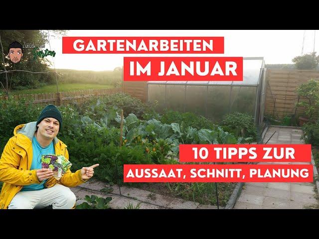 Gardening in January with sowing, planning and preparation