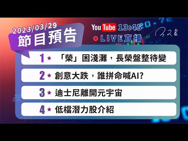 2023/03/29 股市永勝節目預告「王文良股市永勝」