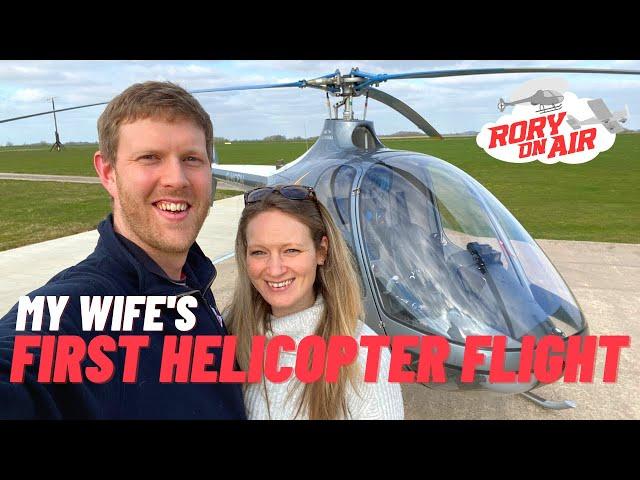 My wife's FIRST helicopter flight and I'm her pilot | Passenger Flying | Cabri G2