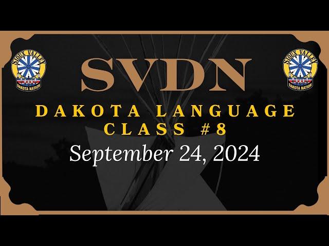 SVDN - Dakota Language Class 8