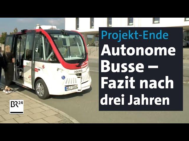 Drei Jahre autonom fahrende Busse in Hof – Bilanz zum Forschungsprojekt | BR24