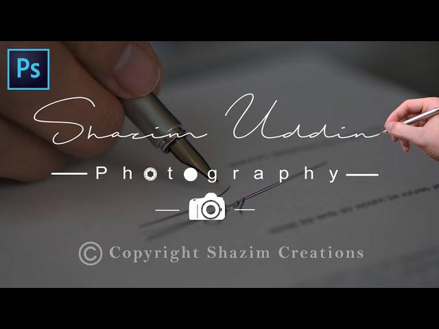 How to Make a Digital Signature in Photoshop  || Create Own Signature Logo For Photography