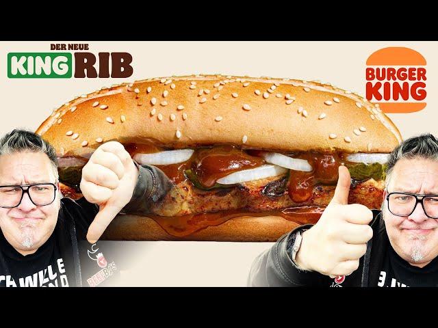 CATASTROPHE? The new KING RIB from BURGER KING in the TEST!