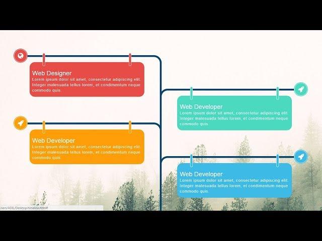 How to create modern Timeline using css 3 and HTML 5